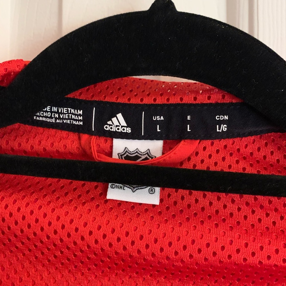 🏒 Adidas Washington Capitals zip up jacket men’s large like new - Picture 8 of 10